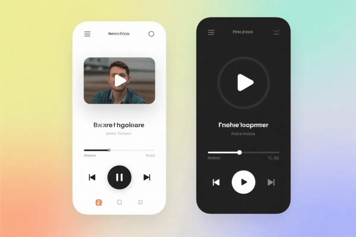 移动端App界面示意图