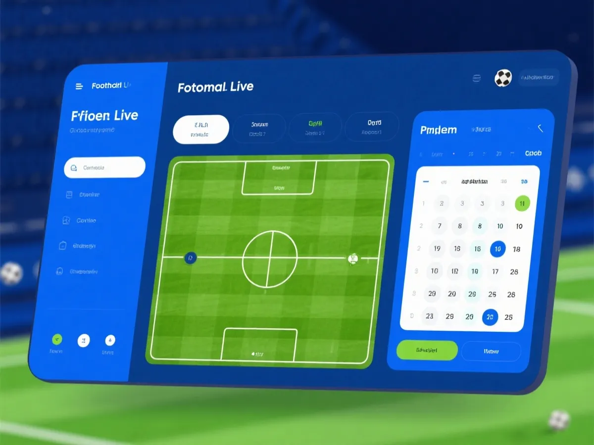 足球赛事直播与赛程信息展示